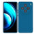 Mobizang Matte Protective Lens Flexible Back Cover for Vivo X100 | Slim Silicone with Soft Lining Shockproof Full Body Bumper Case (Blue)