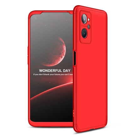 Double Dip Full 360 Protection Back Case Cover for Realme 9i (Red)