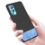 Soft Fabric & Leather Hybrid Protective Case Cover for OnePlus Nord 2 (5G) / One Plus Nord 2 (5G) (Black,Blue)