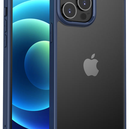 Hawkeye Clear Back Cover for Apple iPhone 13 PRO (6.1 inch) , Camera Lens Protector Shockproof Slim Clear Case Cover (Blue)