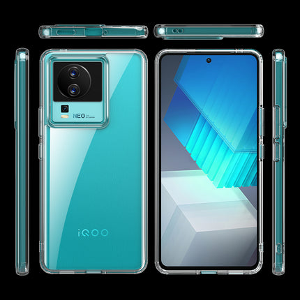 Mobizang Shield Clear Acrylic Back Shock Proof Case Cover for Iqoo Neo 7 (Transparent)
