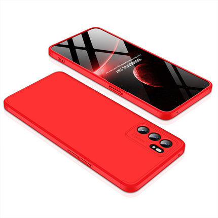 Double Dip Full 360 Protection Back Case Cover for Oppo Reno 6 (5G) (Red)