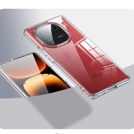 Mobizang Shield Clear Acrylic Back Shock Proof Case Cover for IQOO 12 (Transparent)