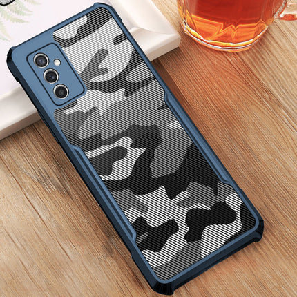 Beetle Camouflage for Samsung Galaxy M52 (5G) Back Case, [Military Grade Protection] Shock Proof Slim Hybrid Bumper Cover (Blue)