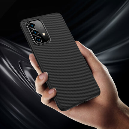 Twill Shock Proof Soft Flexible Back Case Cover for Samsung Galaxy A53  (Black)