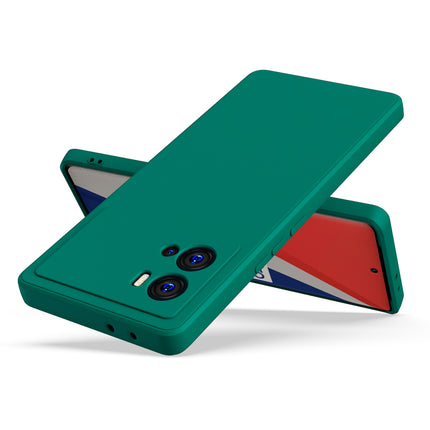 Matte Lens Protective Back Cover for Vivo IQOO 9 Pro , Slim Silicone with Soft Lining Shockproof Flexible Full Body Bumper Case (Green)