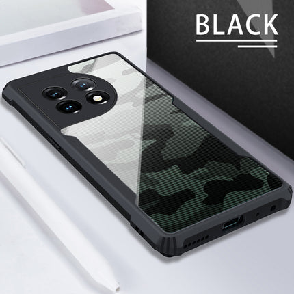 Mobizang Beetle Camouflage for Oneplus 11R Back Case | [Military Grade Protection] Shock Proof Slim Hybrid Bumper Cover (Black)