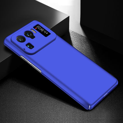 Silk Smooth Finish [Full Coverage] All Sides Protection Slim Back Cover For Xiaomi Mi 11 Ultra (Blue)