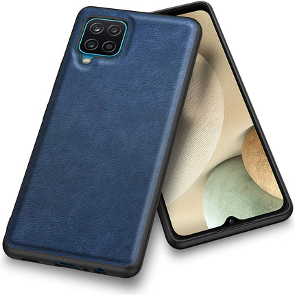 Tux Back Case for Samsun Galaxy F62 , Slim Leather Case with Soft Edge Shockproof Back Cover (Blue)