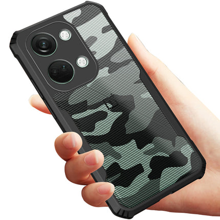 Mobizang Beetle Camouflage Back Cover for OnePlus Nord 3 | [Military Grade Protection] Shock Proof Slim Hybrid Bumper Case (Black)