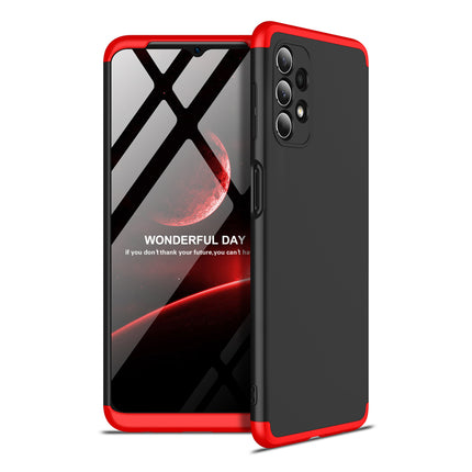 Double Dip Full 360 Protection Back Case Cover for Samsung Galaxy A32 (4G) (Red,Black)