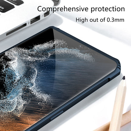 Beetle Camouflage for Samsung Galaxy S22 Ultra Back Case, [Military Grade] Shockproof Slim Hybrid Cover (Blue)