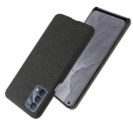 Woven Soft Fabric Case for Realme GT Master Back Cover, Shock Protection Slim Hard Anti Slip Back Cover (Black)