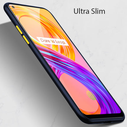 Paper Thin Back Cover For Realme 8 Pro / Realme 8 (4G) , Super Slim Matte Translucent Full Protection Back Case (Blue)