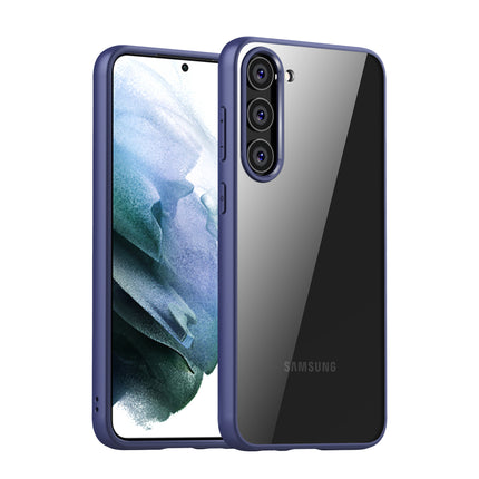 Mobizang Hawkeye Clear Back Cover for Samsung Galaxy S23 Plus | Camera Lens Protector Shockproof Slim Clear Case Cover (Blue)