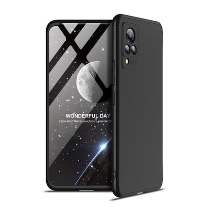 Double Dip Full 360 Protection Back Case Cover for Vivo V21 (Black)