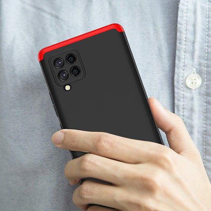 Double Dip Full 360 Protection Back Case Cover for Samsung Galaxy M42 (Red,Black)