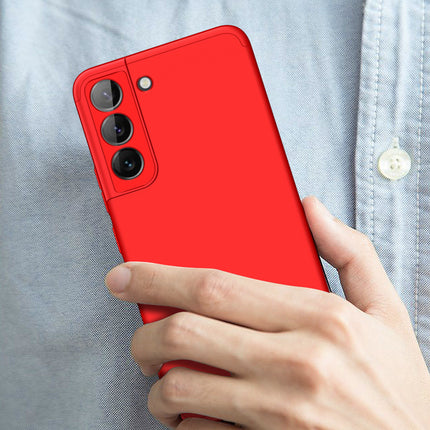 Double Dip Full 360 Protection Back Case Cover for Samsung Galaxy S22 Plus (Red)