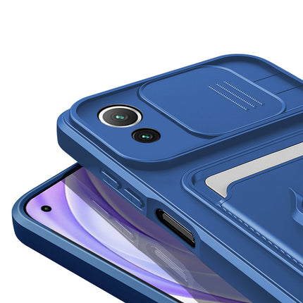 Mobizang Bisen Back Cover for Xiaomi Mi 11 Lite , Shockproof Slim Bumper Back Case (Blue)