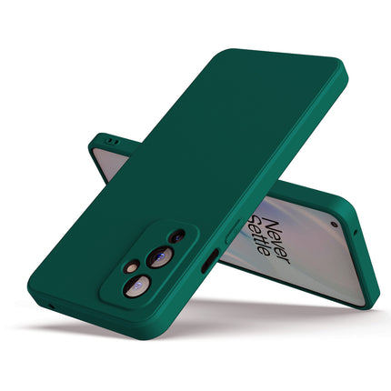 Matte Lens Protective Back Cover for OnePlus 9 / One Plus 9 , Slim Silicone with Soft Lining Shockproof Flexible Full Body Bumper Case (Green)