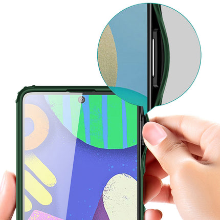 Shield Frosted Acrylic Back Shock Proof Case Cover for Samsung Galaxy A22 4G (Green)