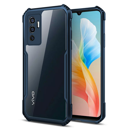 Beetle for Vivo V23E Back Case, [Military Grade Protection] Shock Proof Slim Hybrid Bumper Cover (Blue)