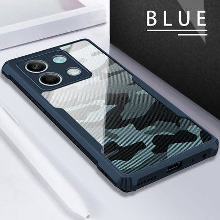 Mobizang Beetle Camouflage Back Cover for Redmi Note 13 PRO | [Military Grade Protection] Shock Proof Slim Hybrid Bumper Case (Blue)