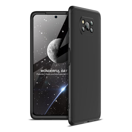 Double Dip Full 360 Protection Back Case Cover for Poco X3 Pro (Black)