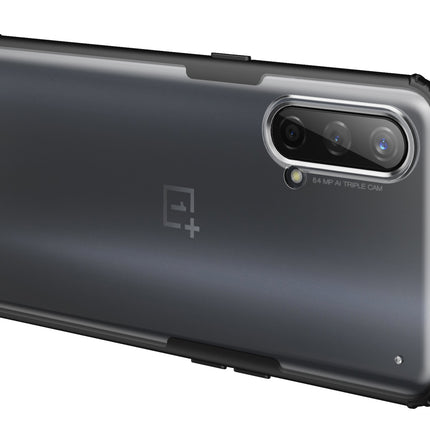 Shield Frosted Acrylic Back Shock Proof Case Cover for OnePlus Nord CE (5G) / One Plus Nord CE (5G) (Black)