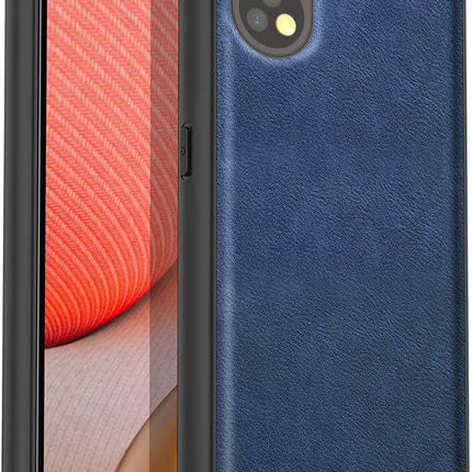 Mobizang Tux Back Case for Oppo Reno 8T (5G) | Slim Leather Shockproof Camera Protection Back Cover (Blue)