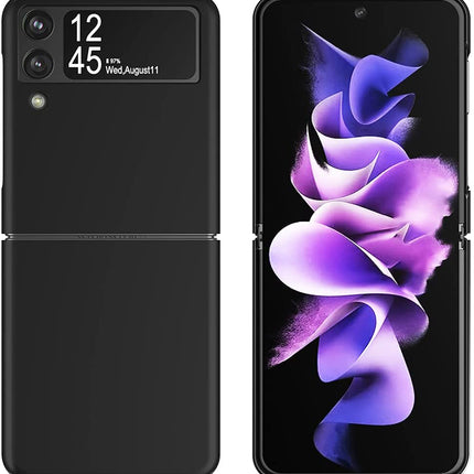 Mobizang Ultra Thin Back Case for Samsung Galaxy Z Flip4 , Full Body Protection Hard Back Cover , Black