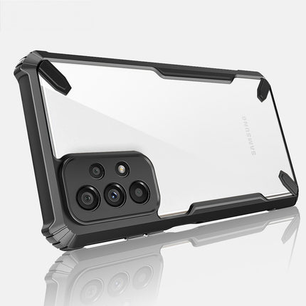 Mobizang Bull Back Cover for Samsung Galaxy A33 (5G), Shockproof Slim Hybrid Clear Case (Black)
