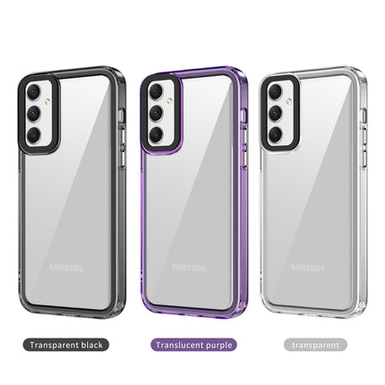 Mobizang Warrior Acrylic Clear Back Cover For Samsung Galaxy A54 (5G) | Slim Shockproof [Military Grade Protection] Hybrid Bumper Case (Transparent Sides)