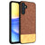 Mobizang Soft Fabric & Leather Hybrid Protective Back Cover for Samsung Galaxy A15 | Shockproof Slim Hard Anti Slip Back Case (Brown)