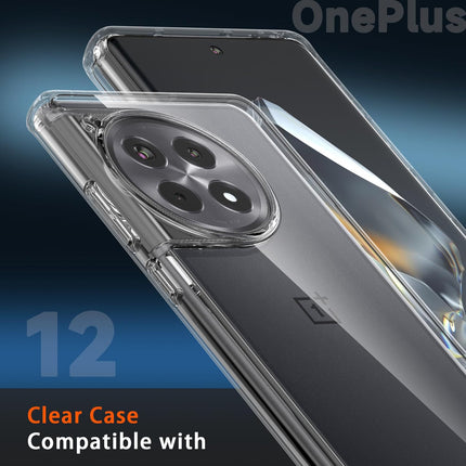 Mobizang Shield Clear Acrylic Back Shock Proof Case Cover for OnePlus 12 (Transparent)