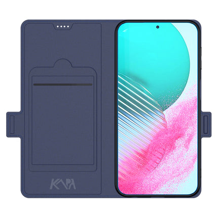 Mobizang Noble Slim Magnetic Leather Flip Case Cover for Samsung Galaxy F54 / M54 (5G) | Card Holder Stand Leather Flip Wallet Case (Blue)