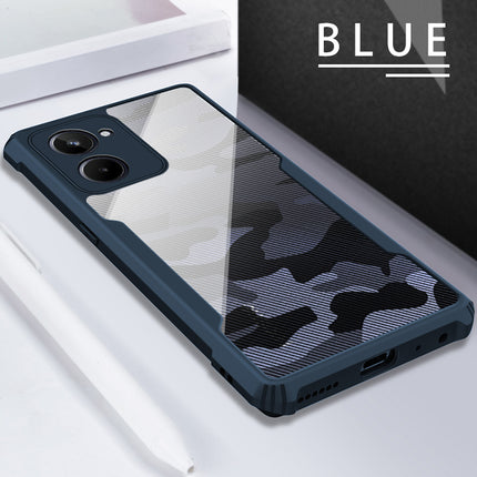 Mobizang Beetle Camouflage for Realme 10 Pro (5G)) Back Case | [Military Grade Protection] Shock Proof Slim Hybrid Bumper Cover (Blue)