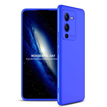 Mobizang Double Dip Full 360 Protection Back Case Cover for Vivo V25 PRO (5G) (Blue)