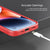 Mobizang Hawkeye Clear Back Cover for Apple iPhone 15 Pro | Camera Lens Protector Shockproof Slim Clear Case Cover (Red)