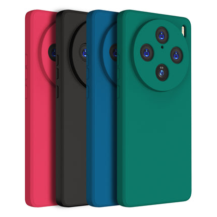Mobizang Matte Protective Lens Flexible Back Cover for Vivo X100 Pro | Slim Silicone with Soft Lining Shockproof Full Body Bumper Case (Black)