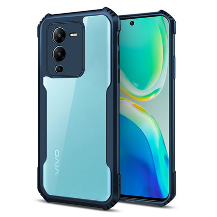 Mobizang Beetle for Vivo V25 Pro (5G) Back Case, [Military Grade Protection] Shock Proof Cover (Blue)