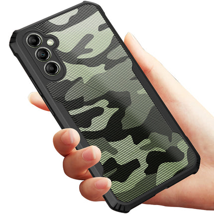 Mobizang Beetle Camouflage for Samsung Galaxy A54 (5G) Back Case| [Military Grade Protection] Shock Proof Slim Hybrid Bumper Cover (Black)
