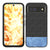Mobizang Soft Fabric & Leather Hybrid Protective Back Cover for Google Pixel 8A | Shockproof Slim Hard Anti Slip Back Case (Black , Blue)