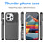 Mobizang Thunder Protective Flexible Back Cover for Apple iPhone 15 Pro | Slim Anti Slip Rugged TPU Shockproof Full Body Bumper Case (Black)