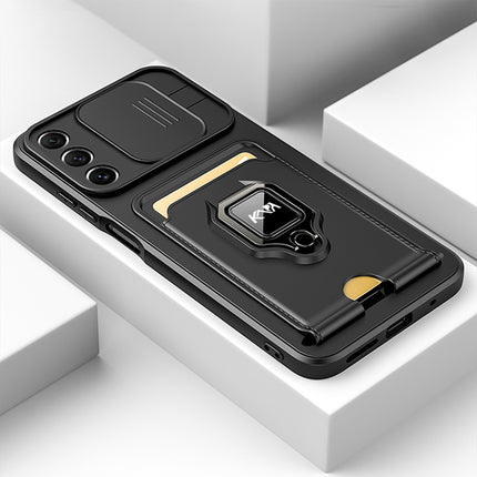 Mobizang Bisen Back Cover for Samsung Galaxy S21 FE,Shockproof Slim Bumper Back Case (Black)