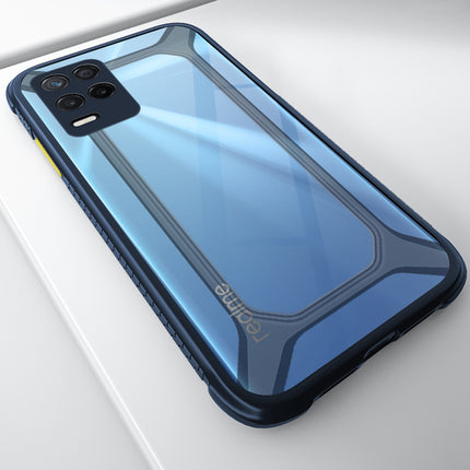 Unicorn for Realme 8 (5G) Clear Back Case, [Military Grade Protection] Shock Proof Slim Hybrid Bumper Cover (Blue)