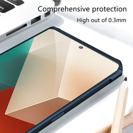 Mobizang Beetle Camouflage Back Cover for Redmi Note 13 PRO | [Military Grade Protection] Shock Proof Slim Hybrid Bumper Case (Blue)