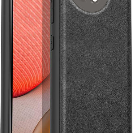 Mobizang Tux Back Case for Vivo X90 (5G) | Slim Leather Shockproof Camera Protection Back Cover (Black)