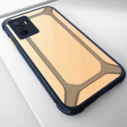 Mobizang Unicorn for Vivo V23E (5G) Clear Back Case, Shock Proof Slim Hybrid Bumper Cover (Blue)