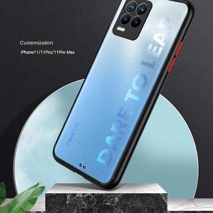 Paper Thin Back Cover For Realme 8 Pro / Realme 8 (4G) , Super Slim Matte Translucent Full Protection Back Case (Black)